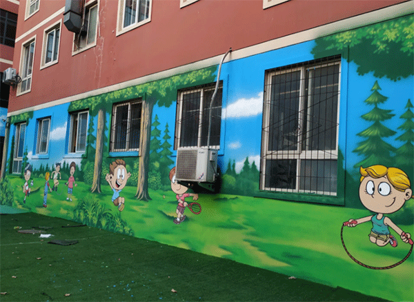 幼兒園墻噴繪如何做？